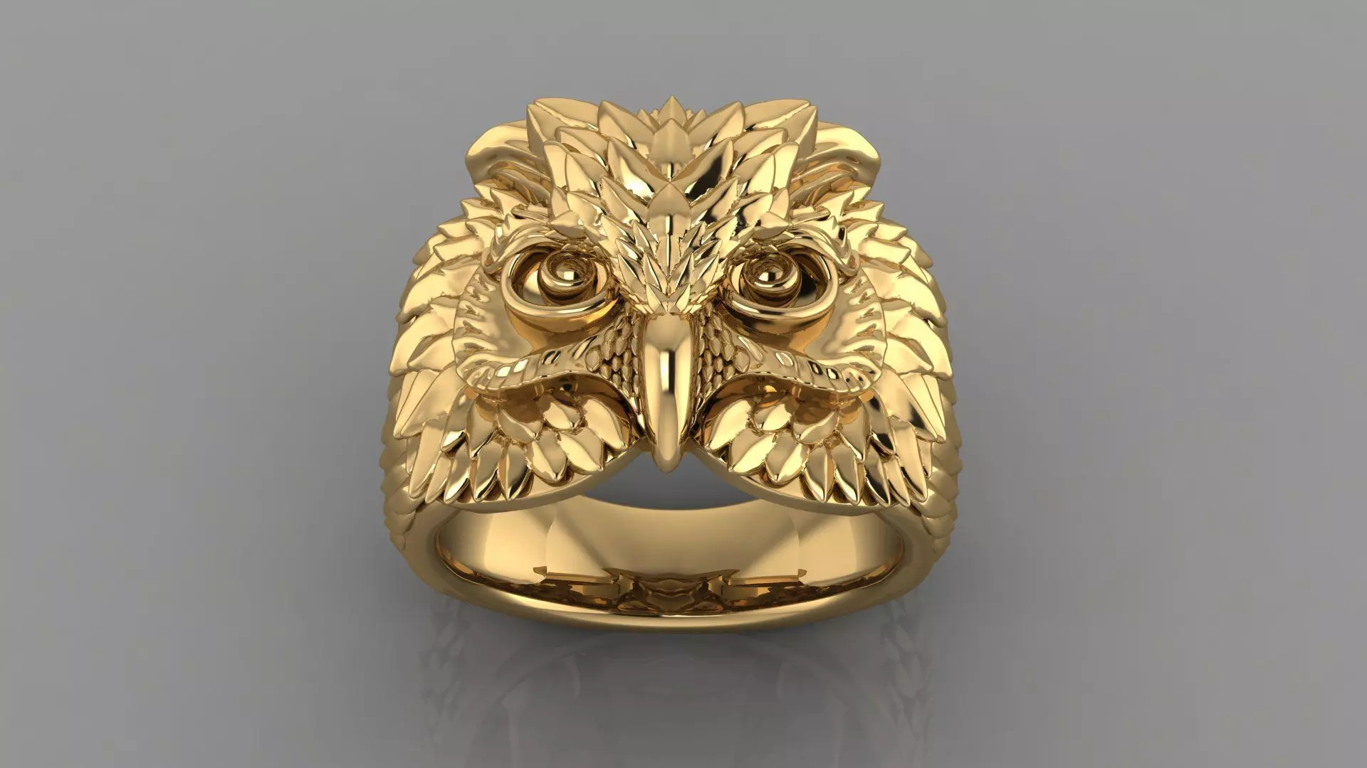 Owl Ring  3D print model_0