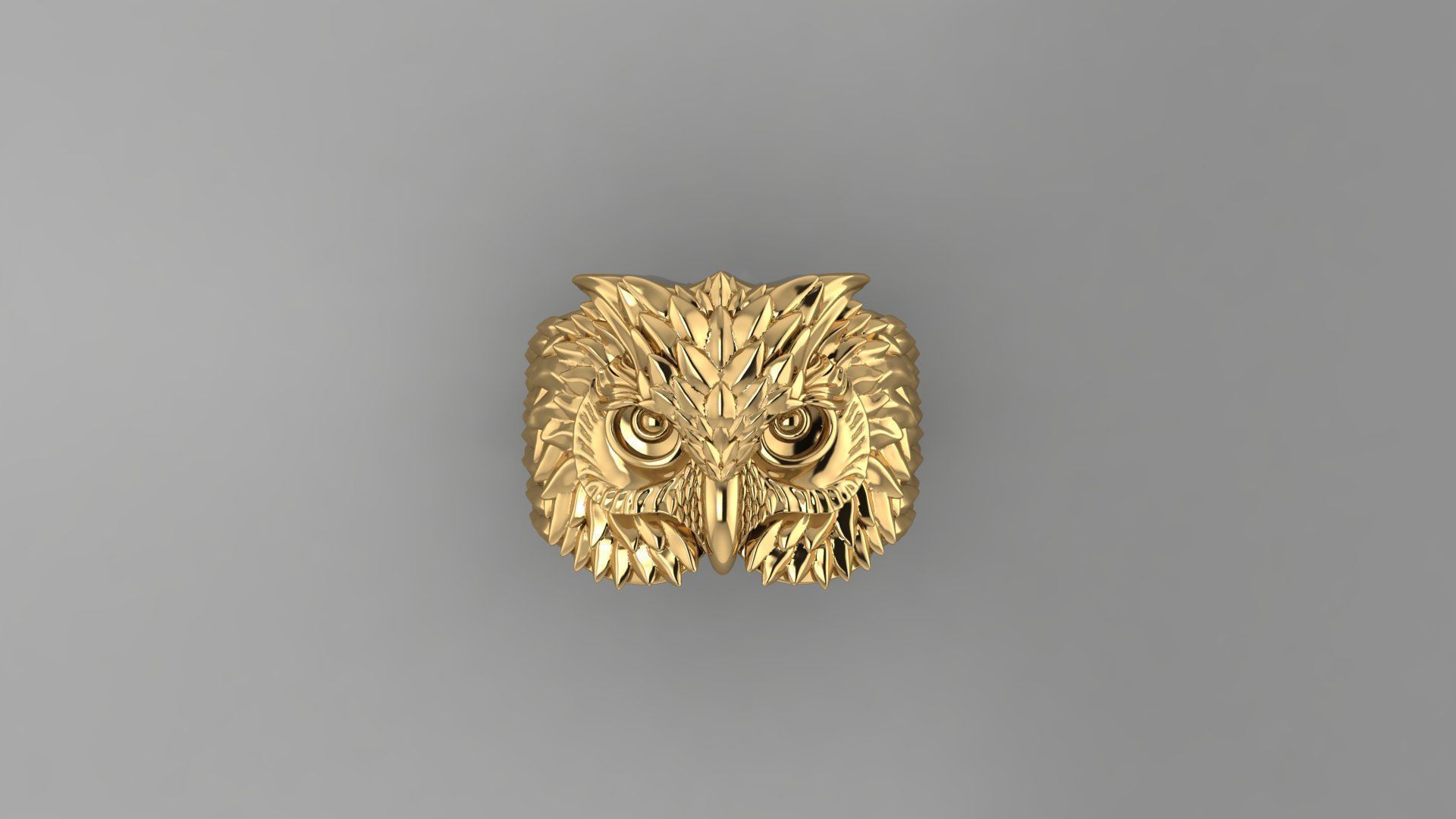 Owl Ring  3D print model_2