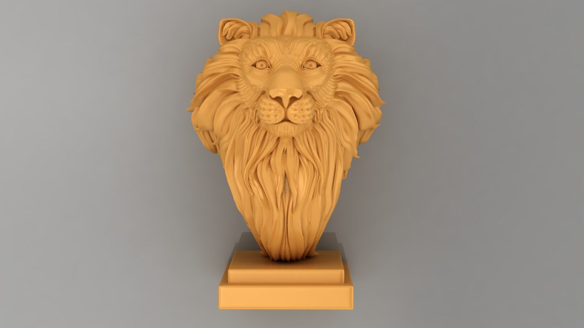 Pendent Lion 3D print model_1
