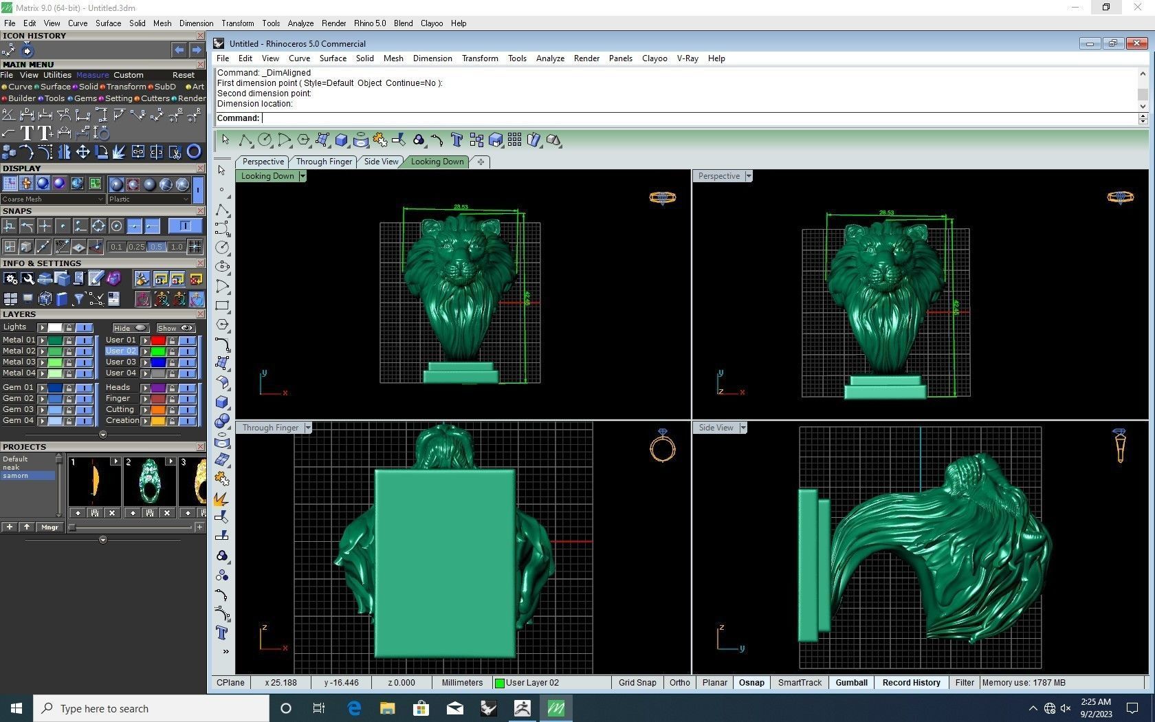 Pendent Lion 3D print model_2