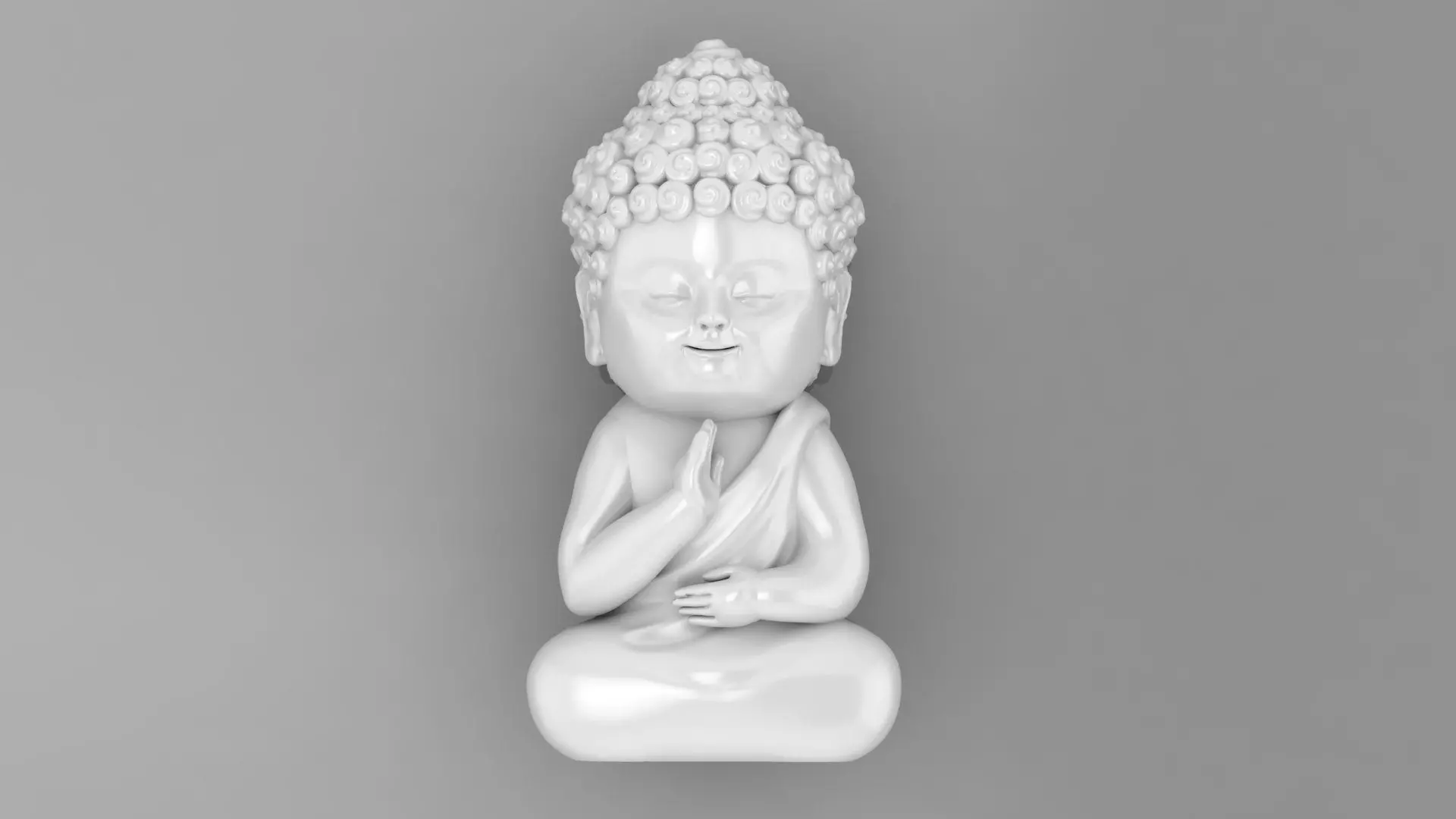 Pendent Monk 3D print model_0