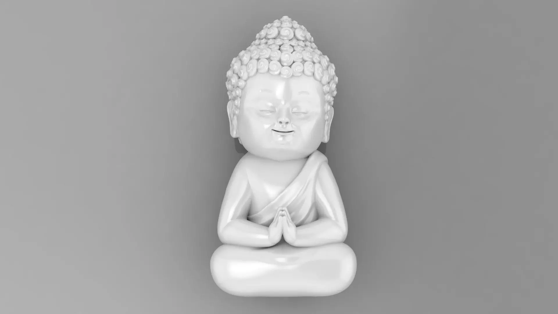 Pendant Monk 3D print model_0