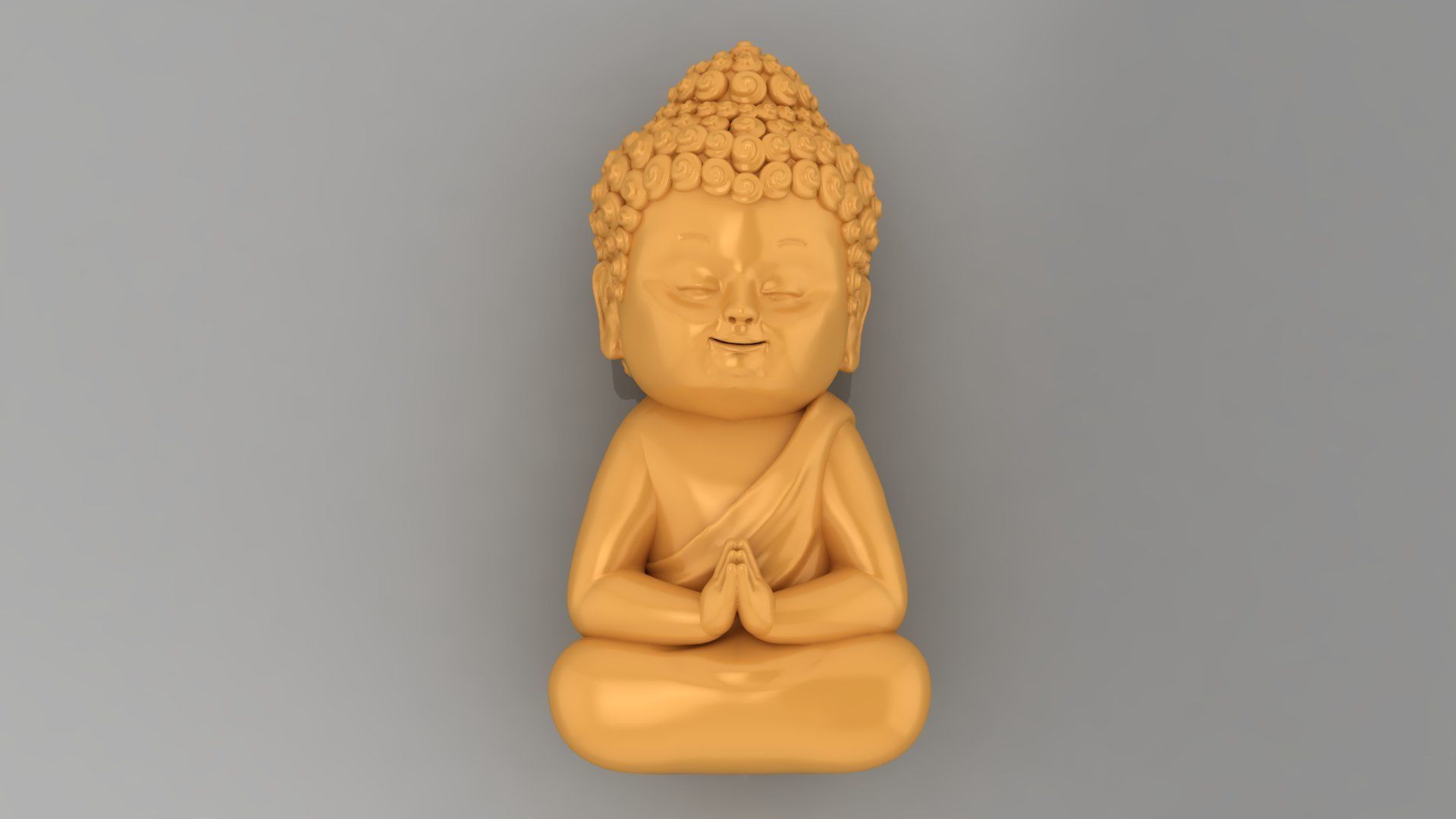 Pendant Monk 3D print model_1