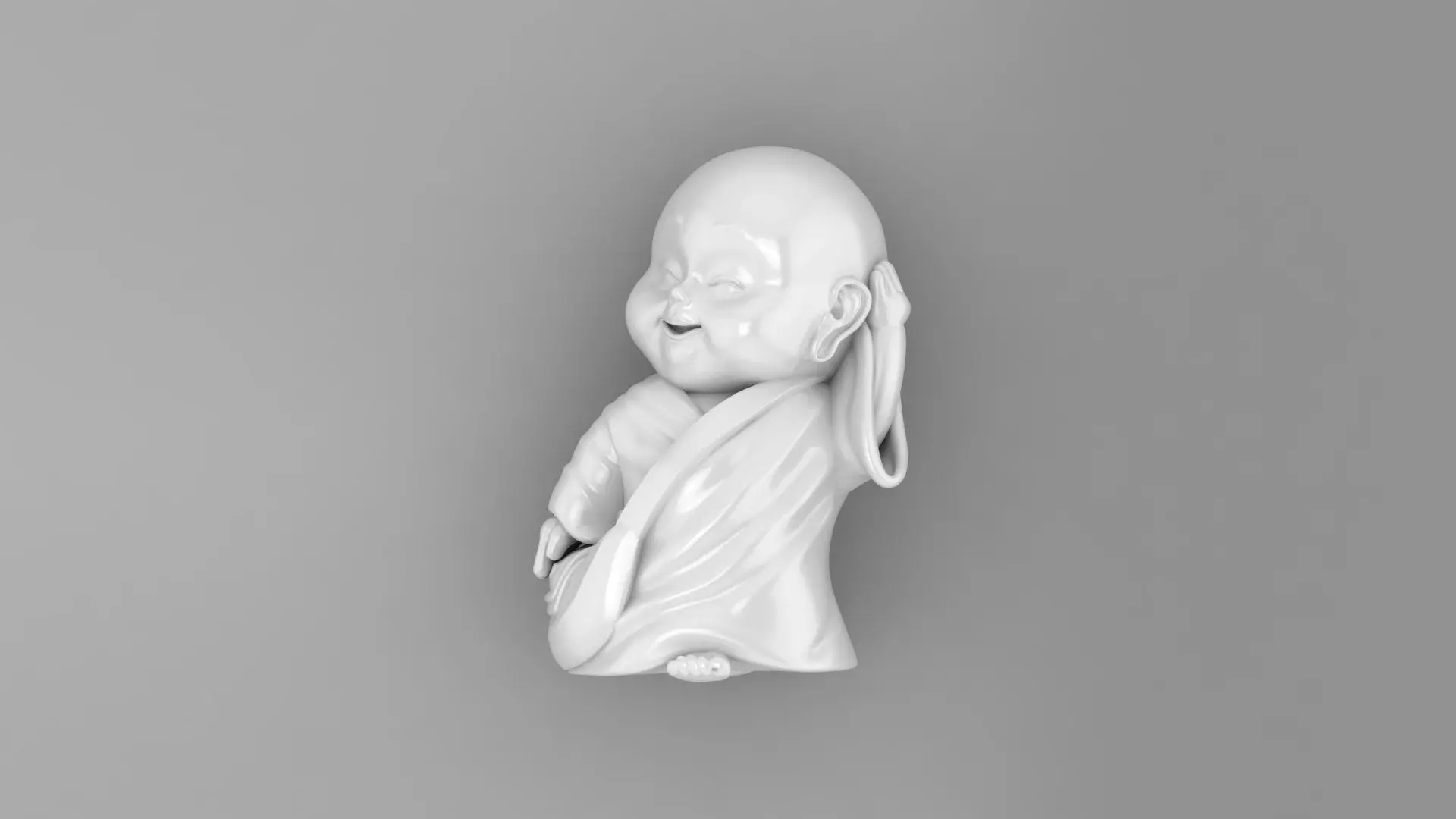 Pendant Monk 3D print model_0