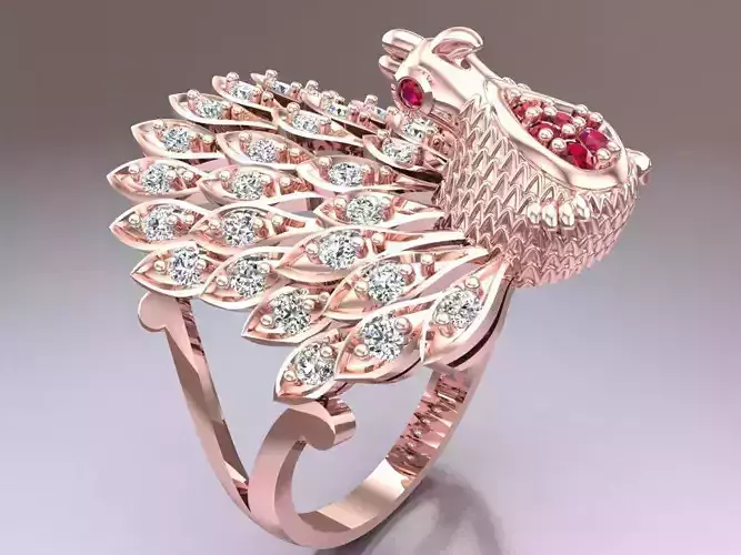 Peacock Ring - Women Rings - SN633