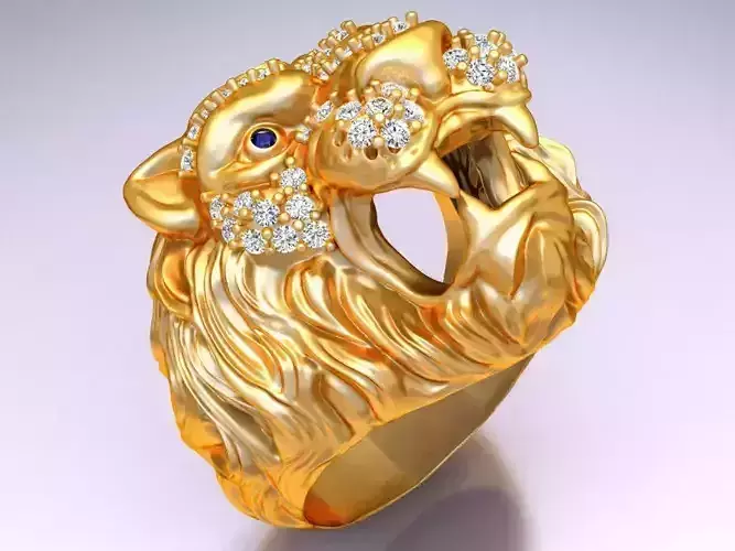 Lion Ring - Mens Rings - N280