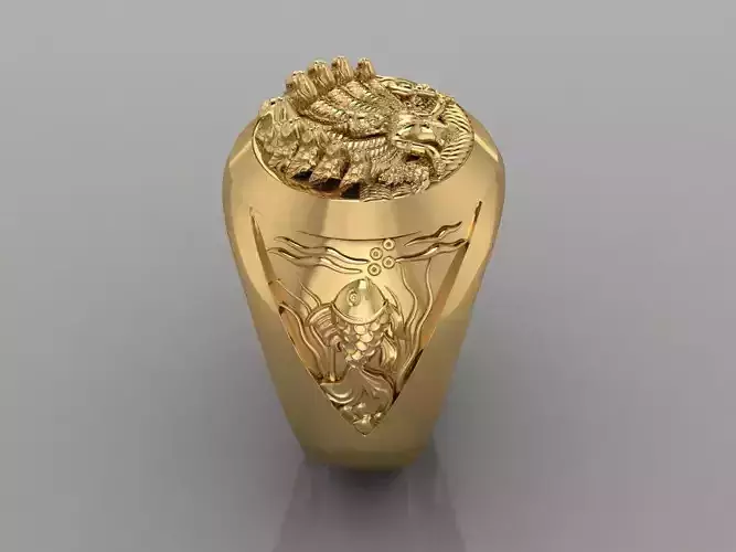 9-Head Dragon Ring 