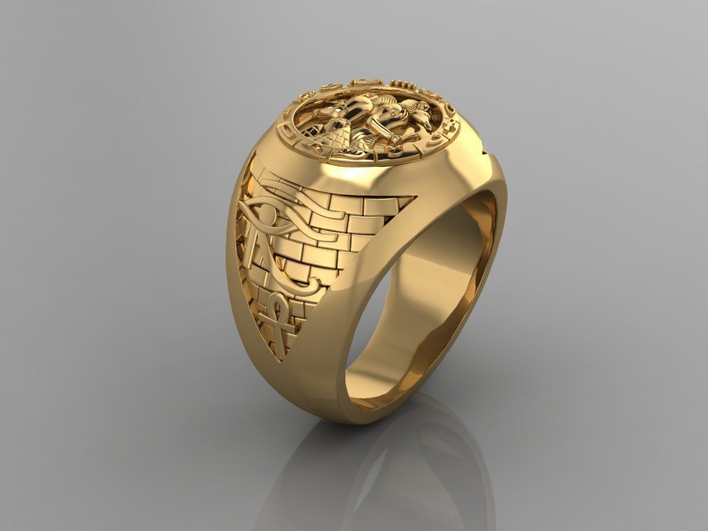 Egypt Ring 3D print model_1