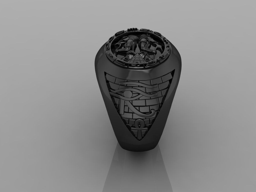 Egypt Ring 3D print model_5