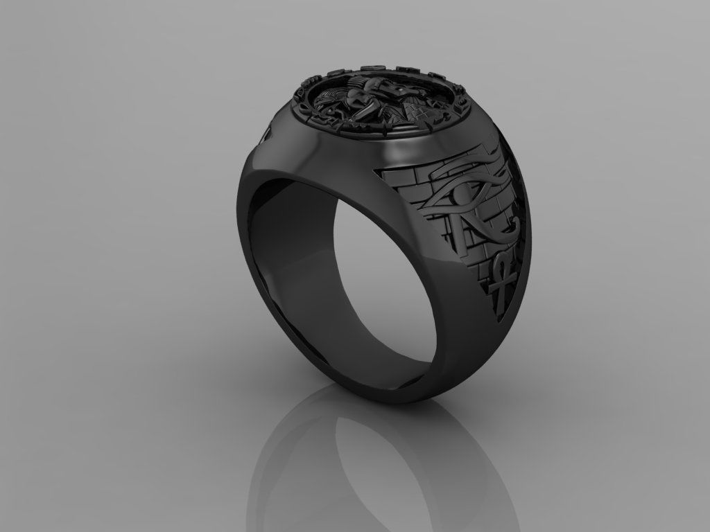 Egypt Ring 3D print model_6
