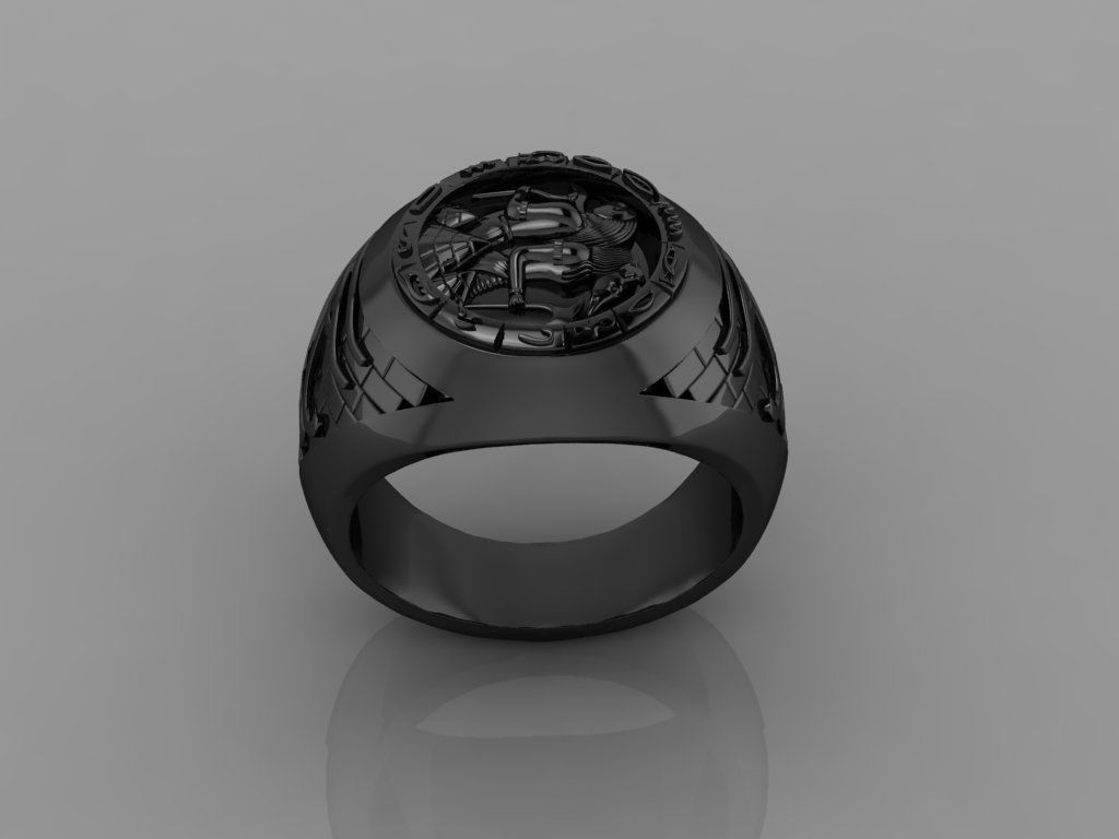 Egypt Ring 3D print model_4