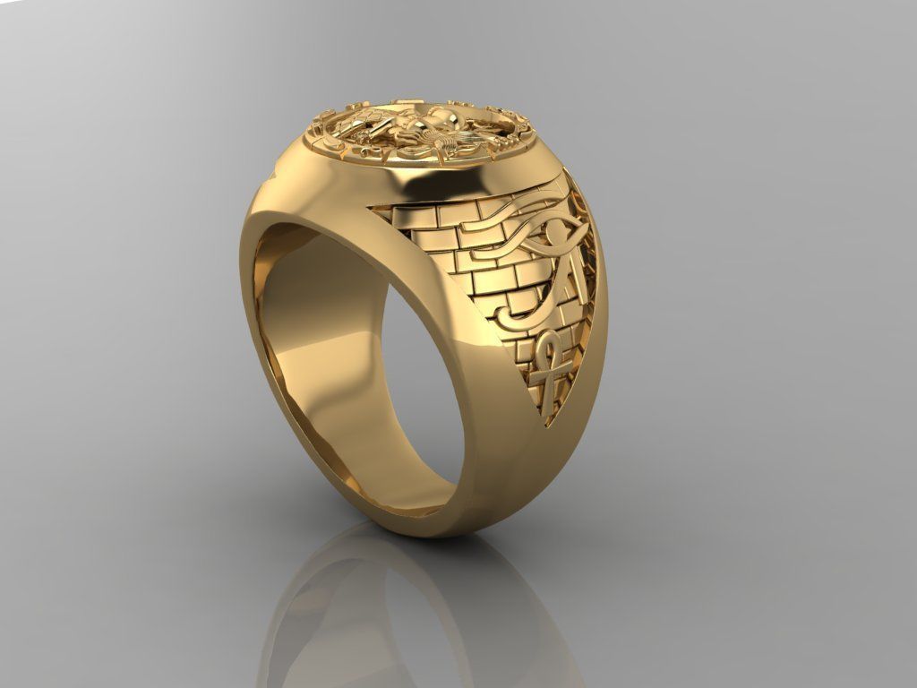 Egypt Ring 3D print model_2