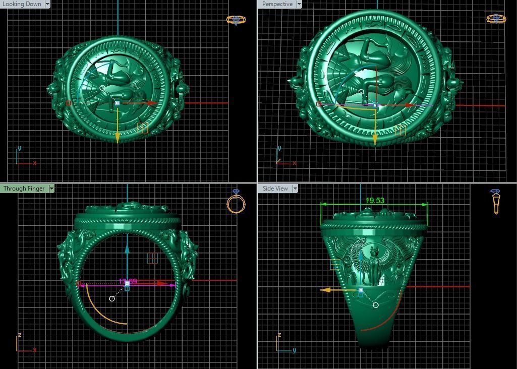 Men Ring 3D print model_8