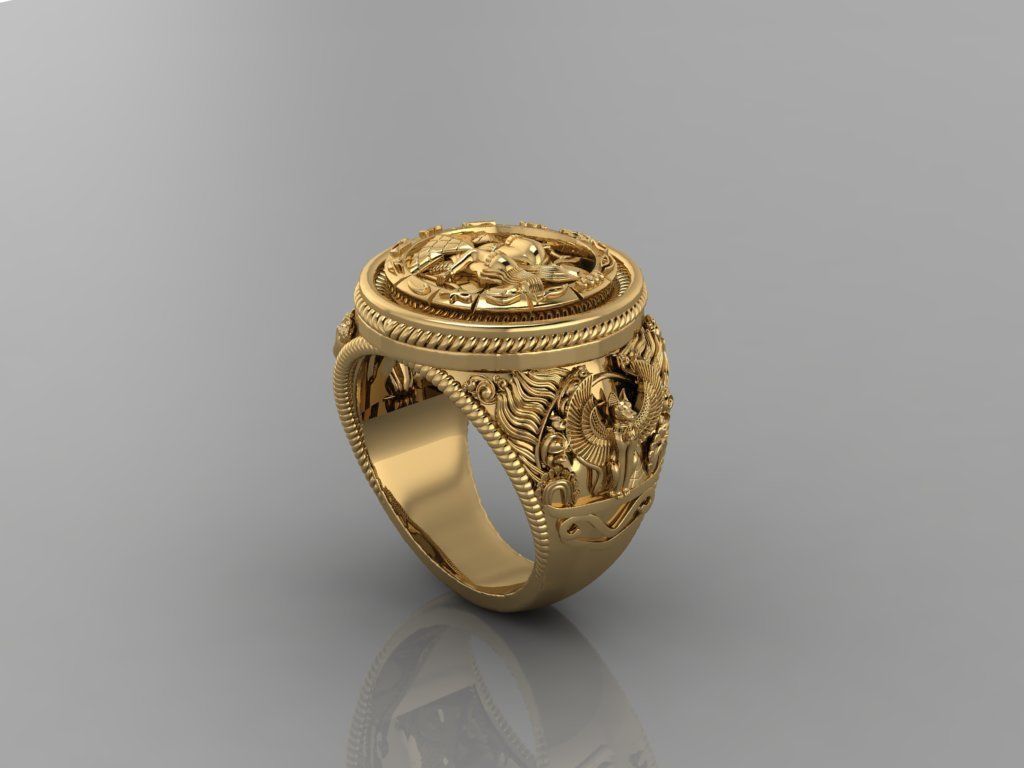 Men Ring 3D print model_3
