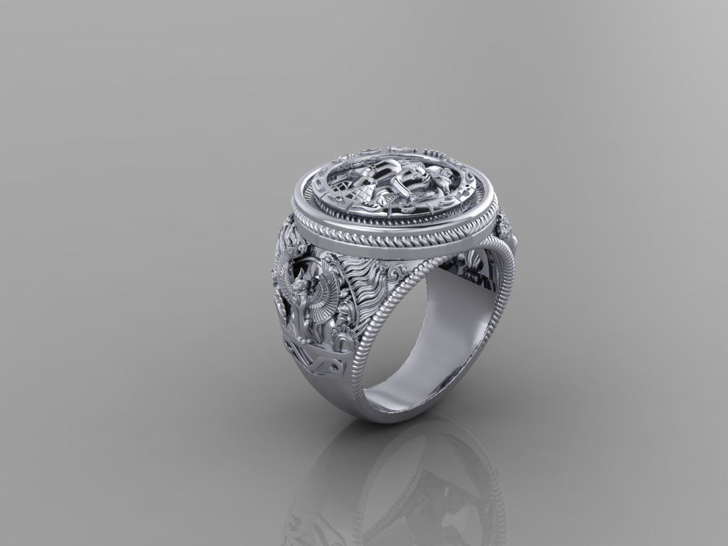 Men Ring 3D print model_4