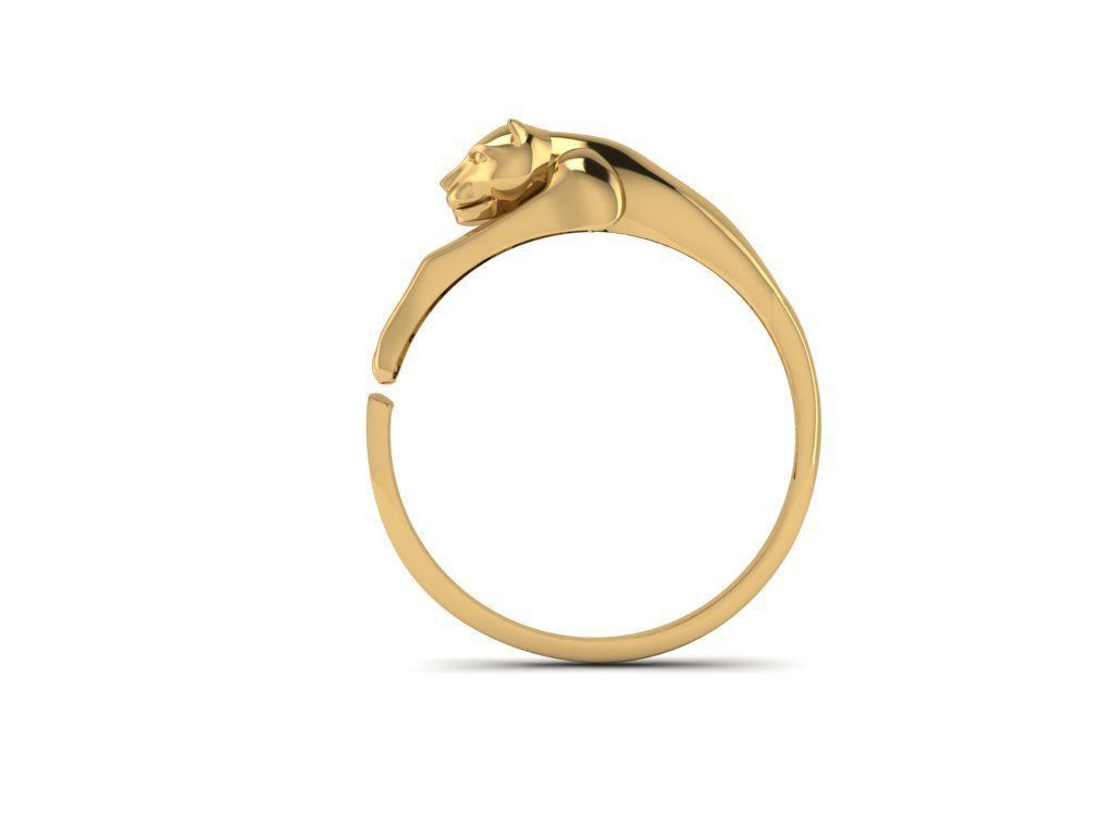 Tiger Ring 3D print model_3