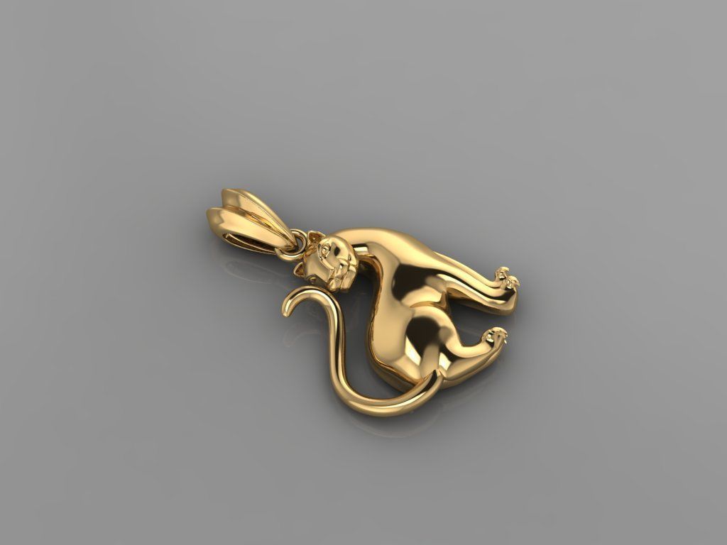 Pendant Tiger 3D print model_1