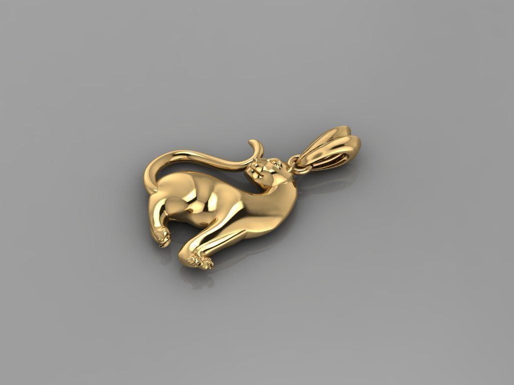 Pendant Tiger 3D print model_2