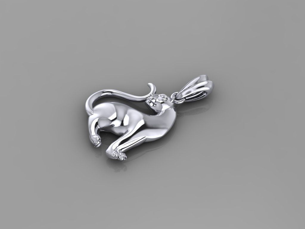 Pendant Tiger 3D print model_3