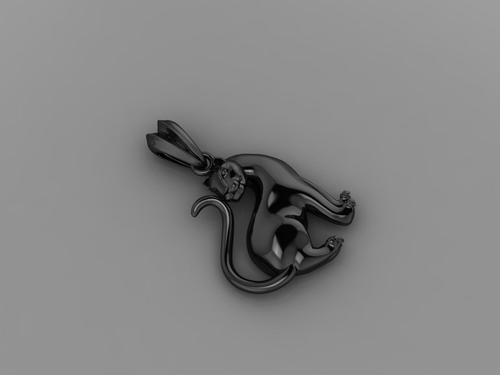 Pendant Tiger 3D print model_4
