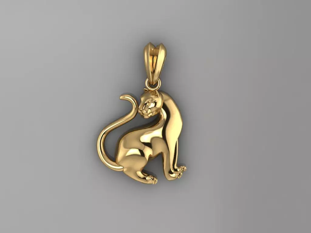 Pendant Tiger 3D print model_0