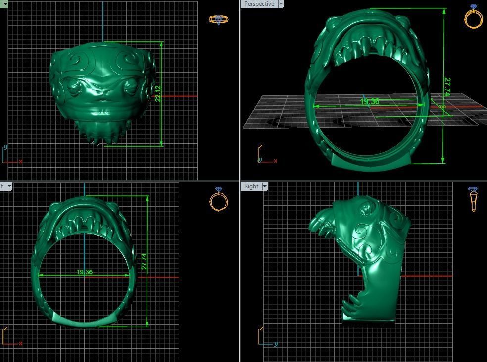 AnimalRing 3D print model_5