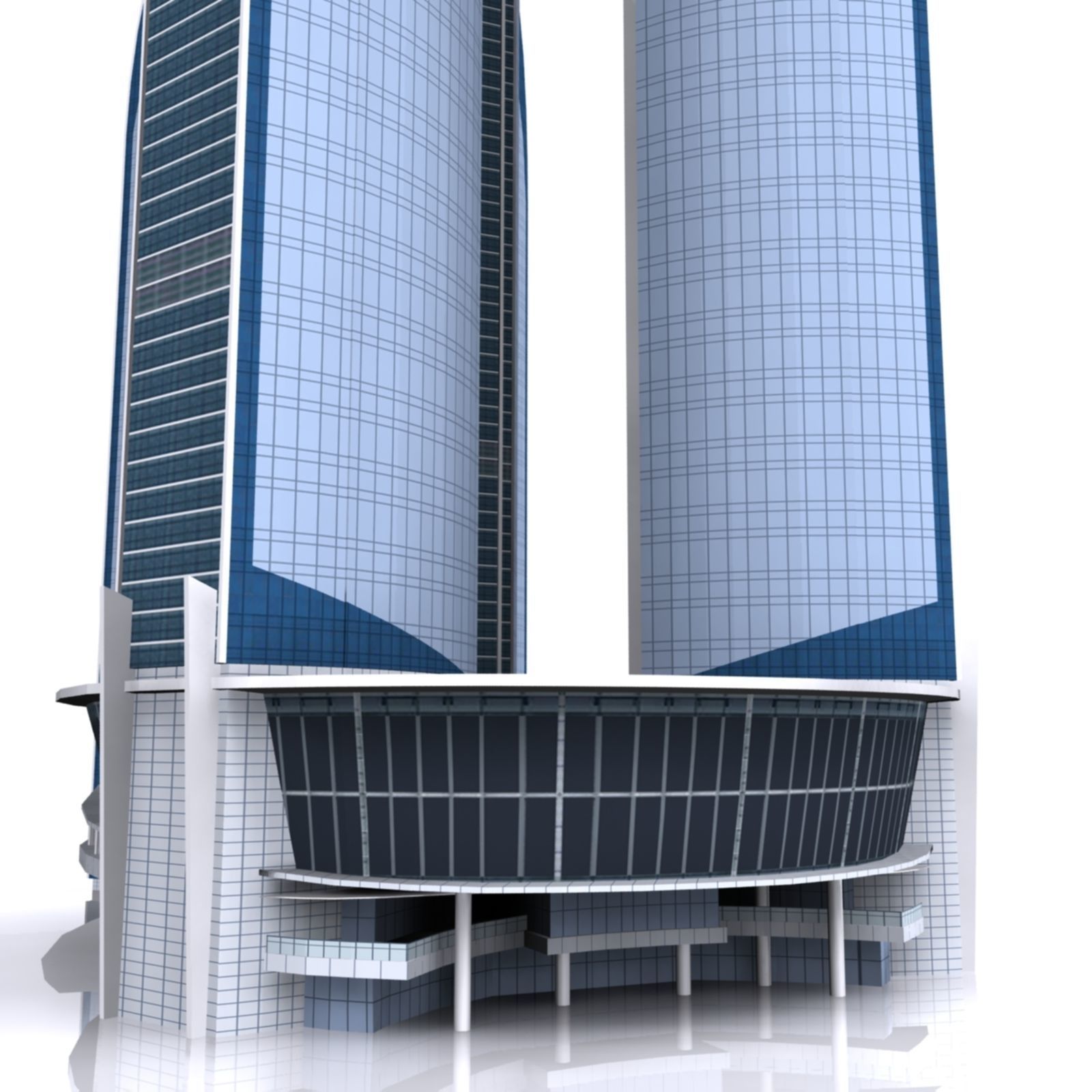 ETIHAD TOWER 3d Model  Low Poly Low-poly 3D model_14