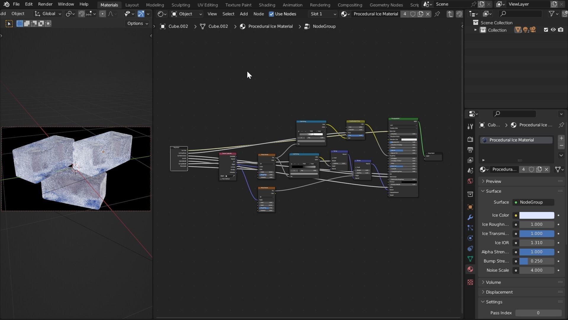 Procedural Ice Material Texture_3