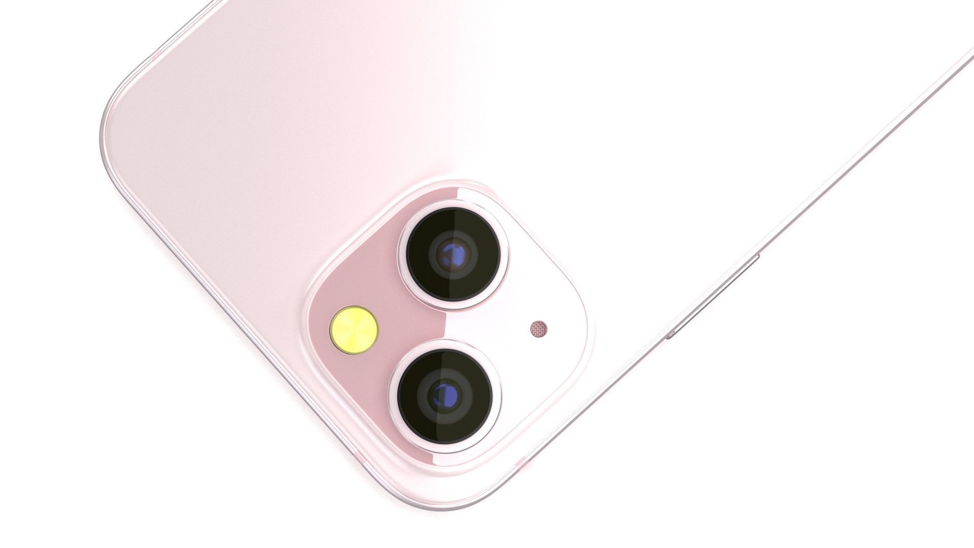Apple iPhone 15 Pink Low-poly 3D model_12