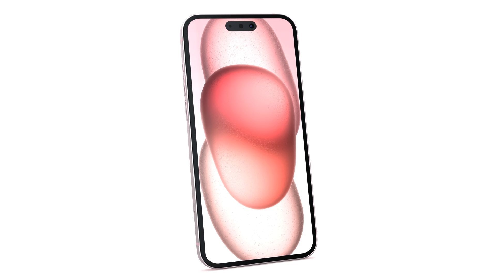 Apple iPhone 15 Pink Low-poly 3D model_2