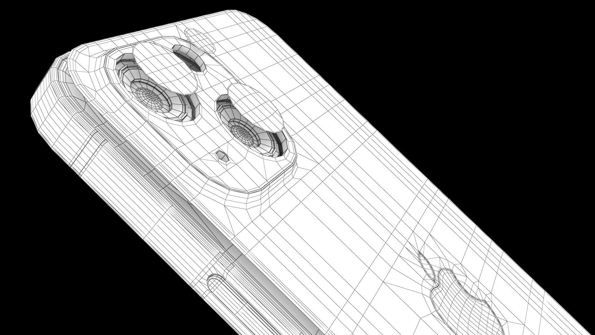 Apple iPhone 15 Pink Low-poly 3D model_26