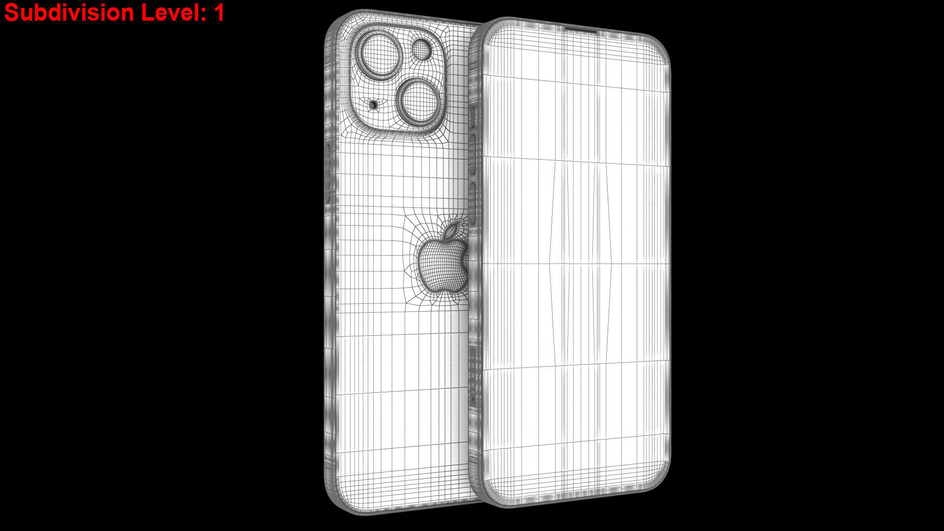 Apple iPhone 15 Pink Low-poly 3D model_23