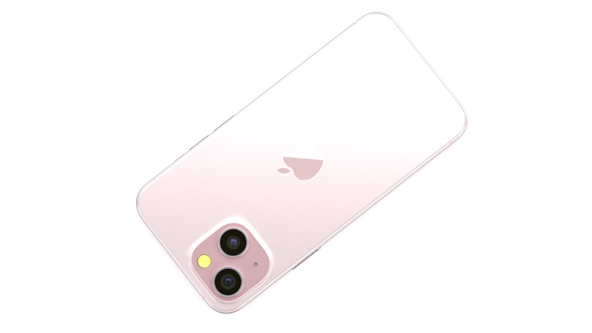 Apple iPhone 15 Pink Low-poly 3D model_10