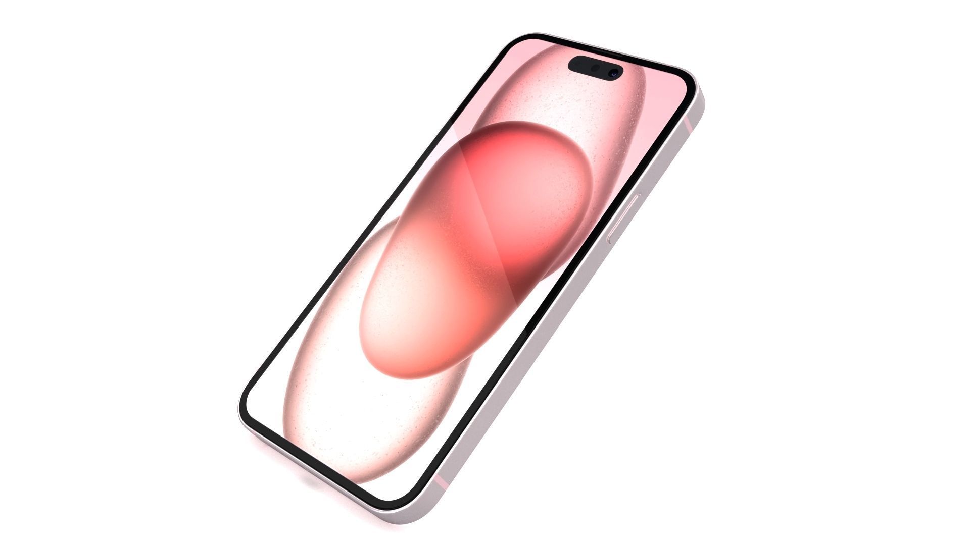 Apple iPhone 15 Pink Low-poly 3D model_16