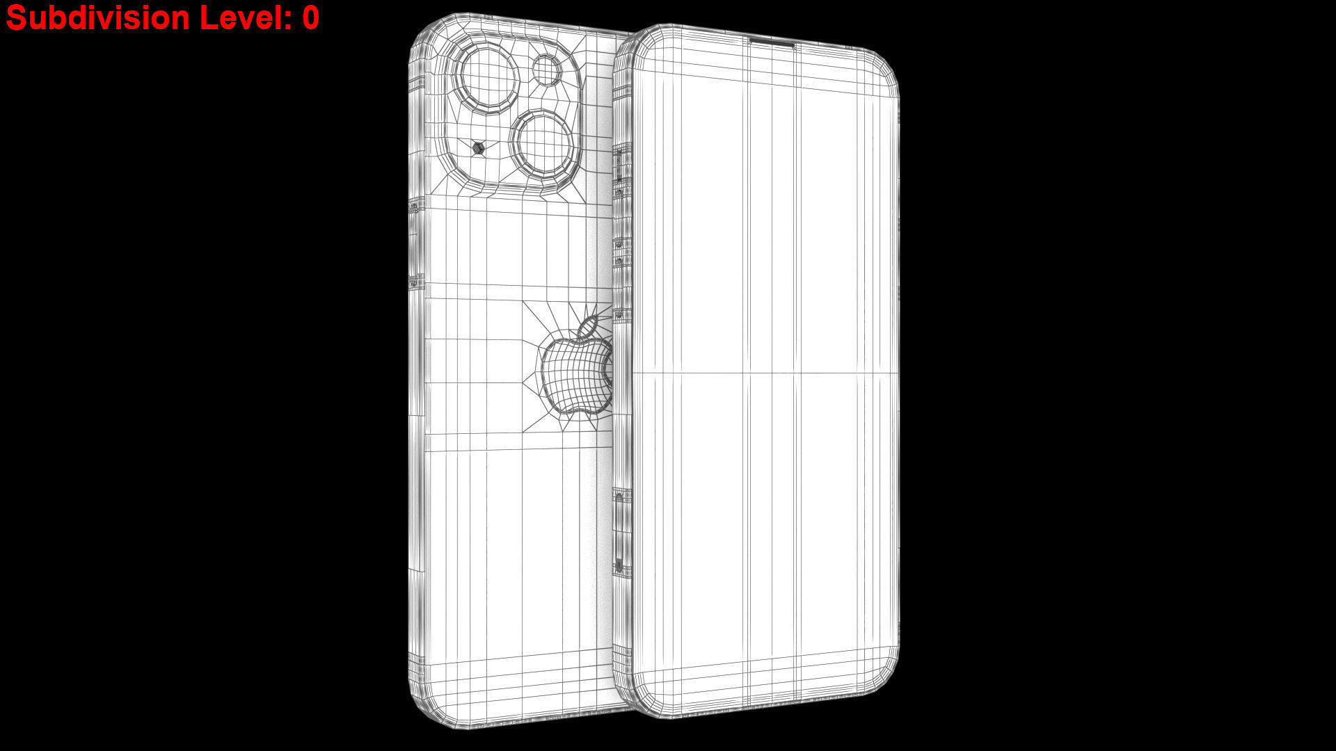 Apple iPhone 15 Pink Low-poly 3D model_24