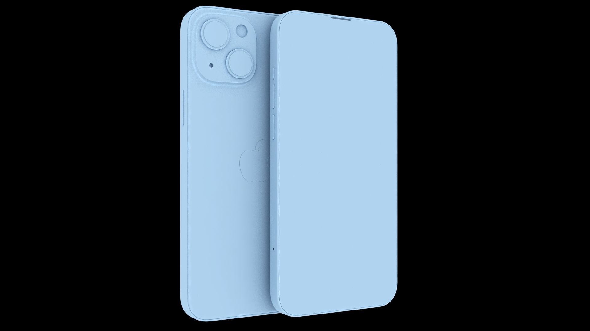 Apple iPhone 15 Pink Low-poly 3D model_22