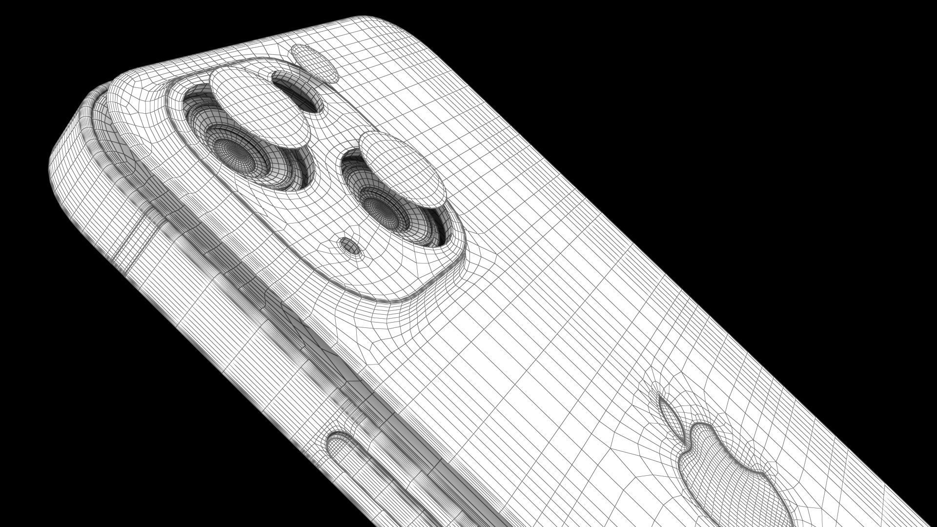 Apple iPhone 15 Pink Low-poly 3D model_25