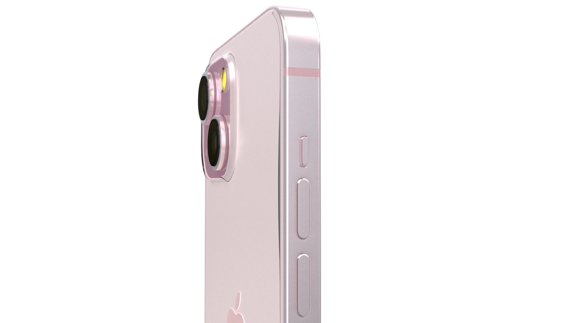 Apple iPhone 15 Pink Low-poly 3D model_15
