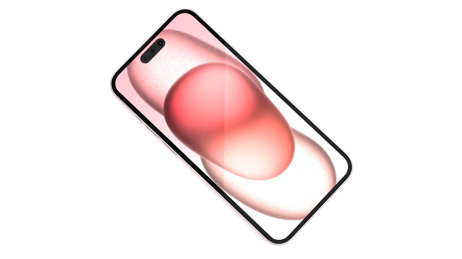 Apple iPhone 15 Pink Low-poly 3D model_5