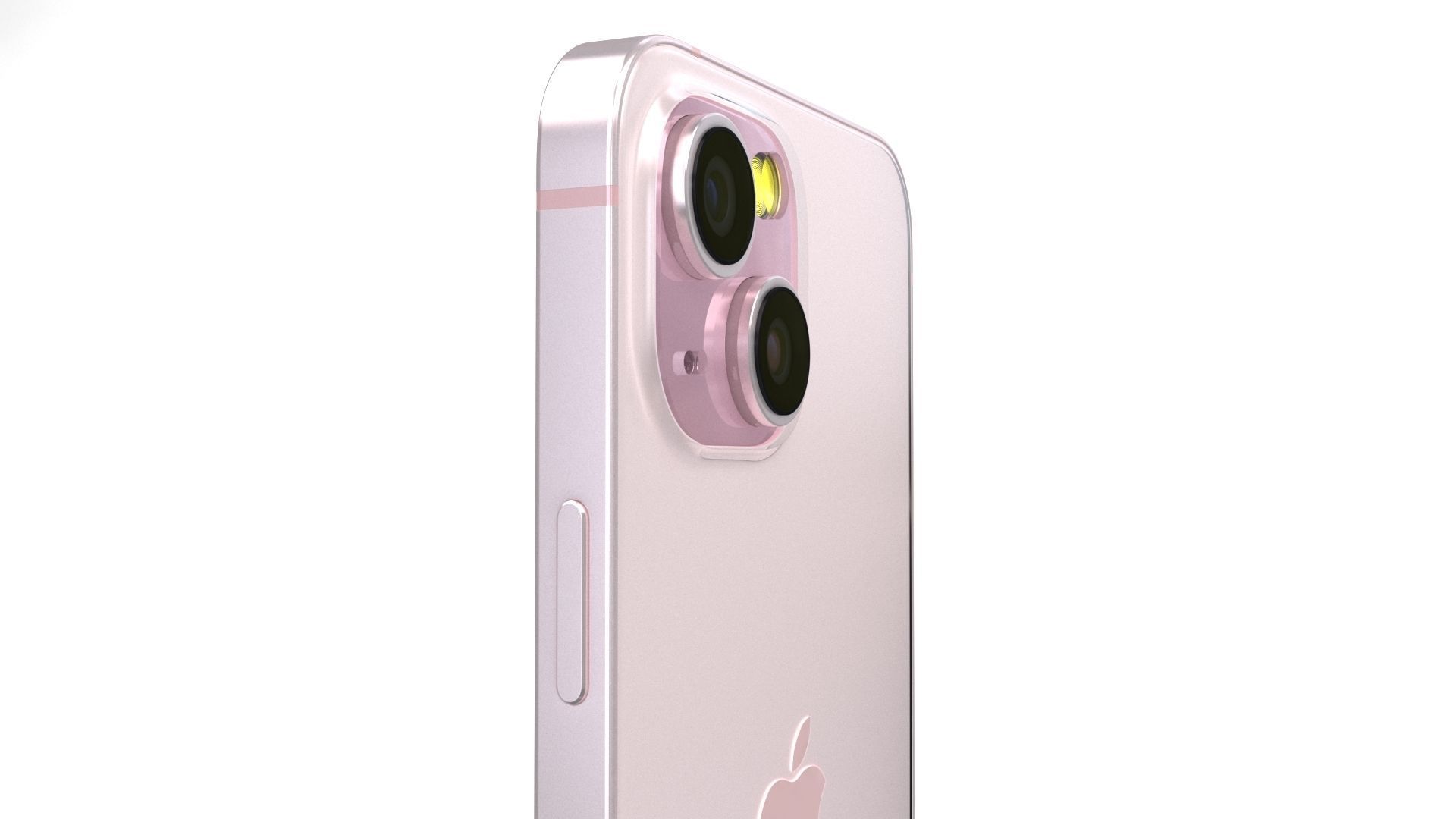 Apple iPhone 15 Pink Low-poly 3D model_14