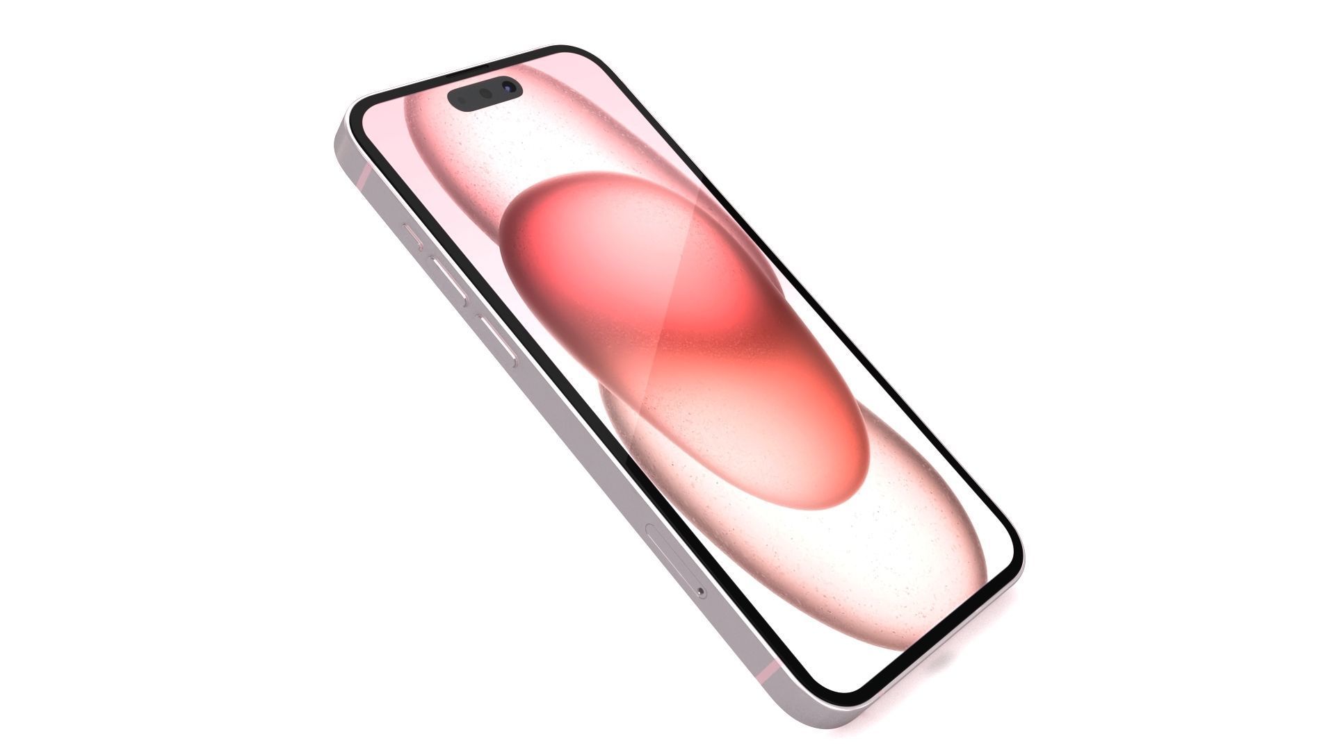 Apple iPhone 15 Pink Low-poly 3D model_17
