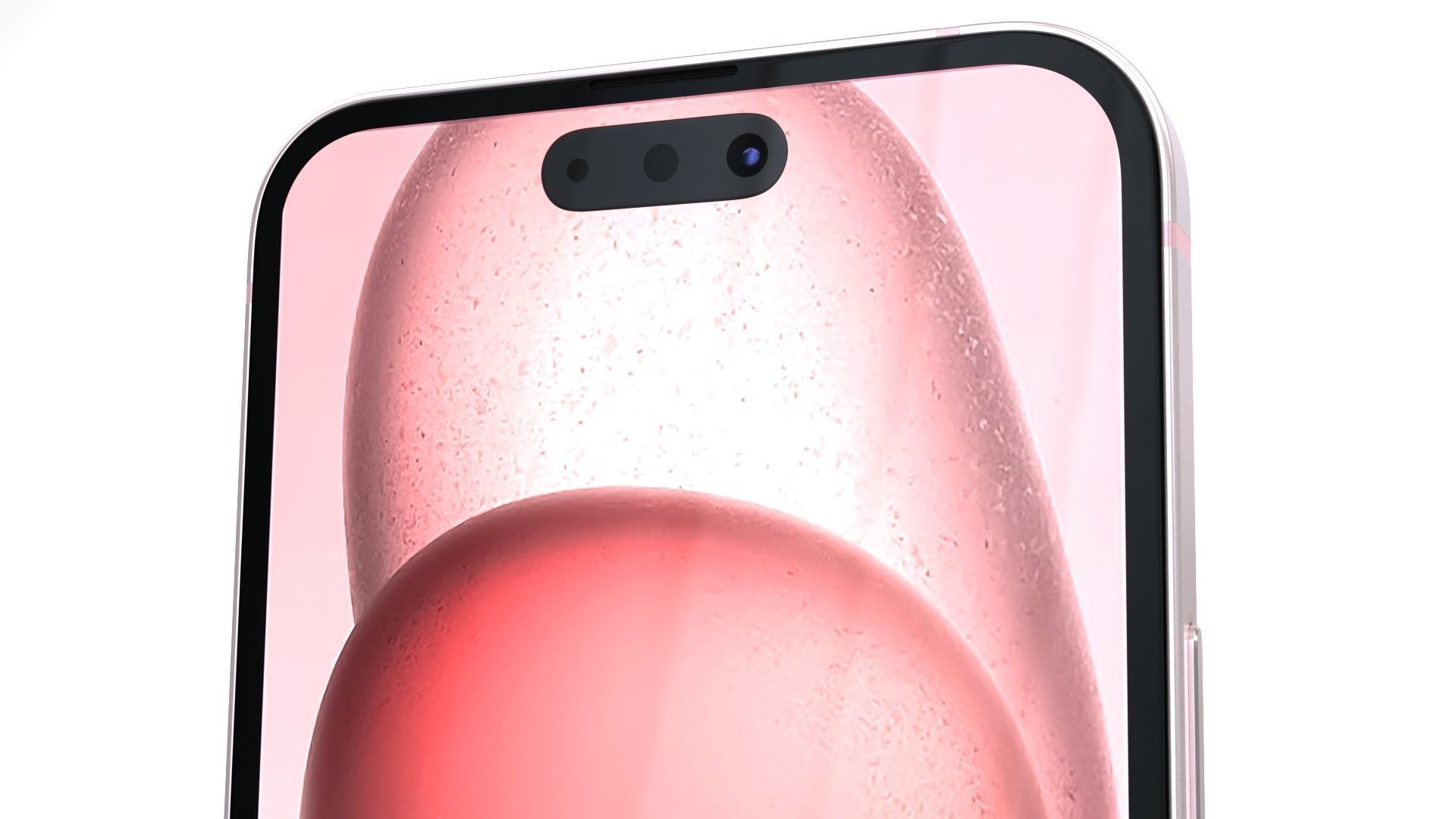 Apple iPhone 15 Pink Low-poly 3D model_20