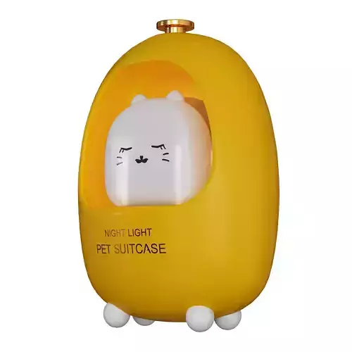 Portable Atmosphere Cute Pet Bedside Night Lamp Low-poly 3D model