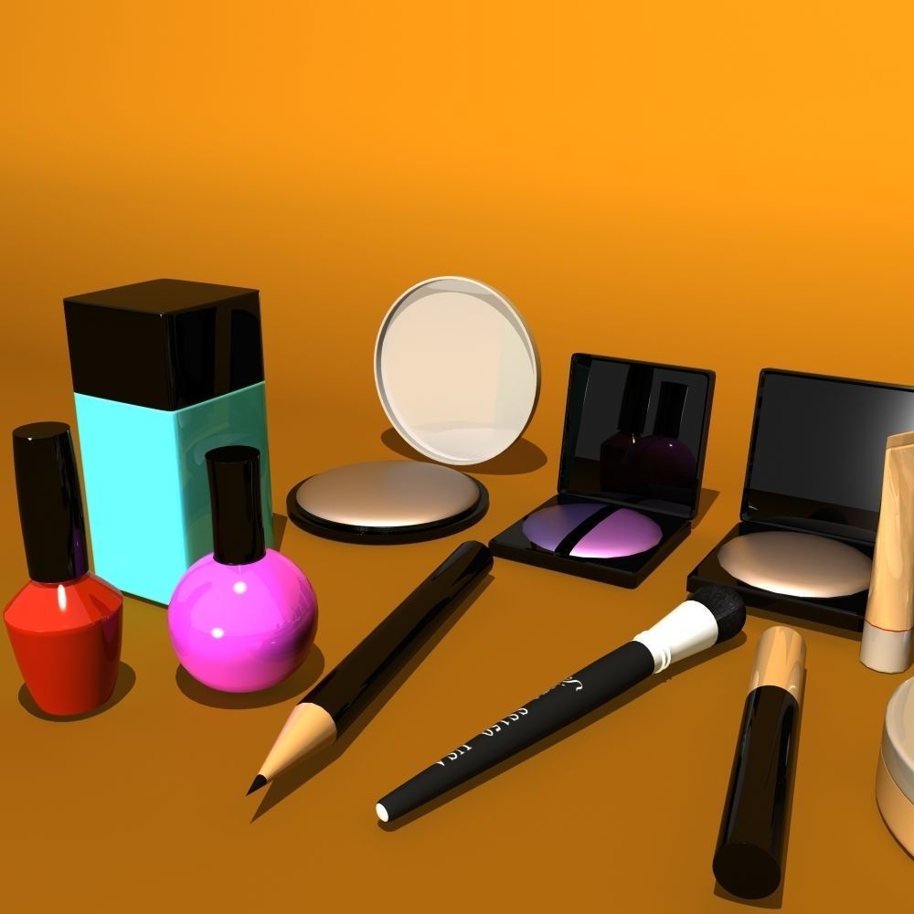 Cosmetics Makeup Item 3d Model 3D model_4