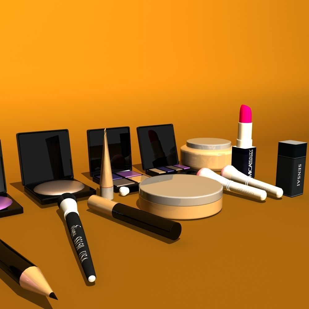 Cosmetics Makeup Item 3d Model 3D model_3