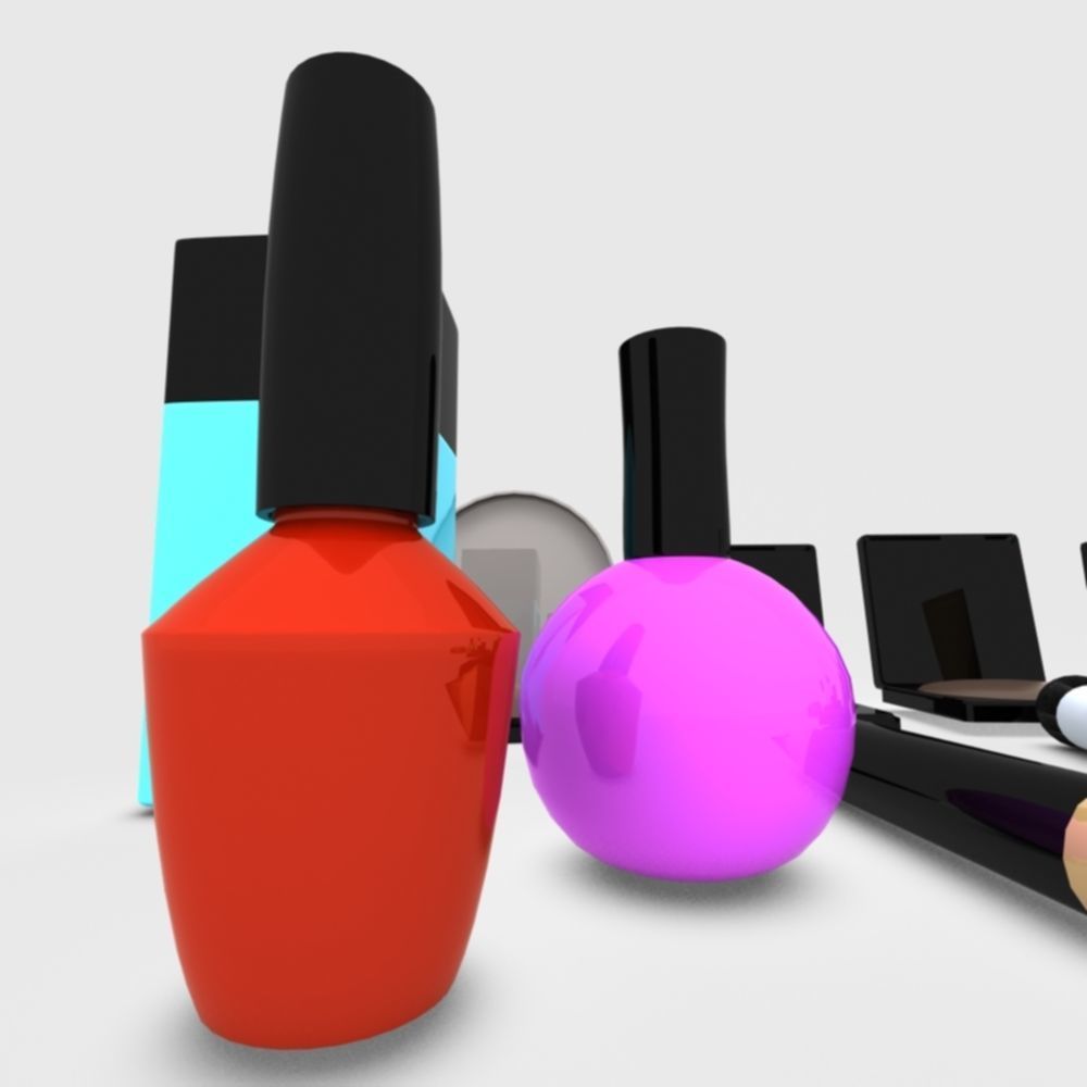 Cosmetics Makeup Item 3d Model 3D model_11