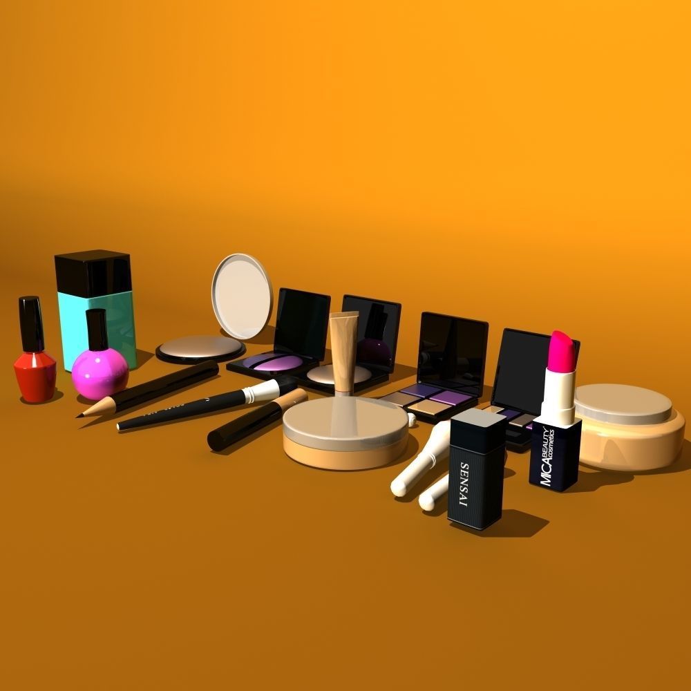 Cosmetics Makeup Item 3d Model 3D model_1
