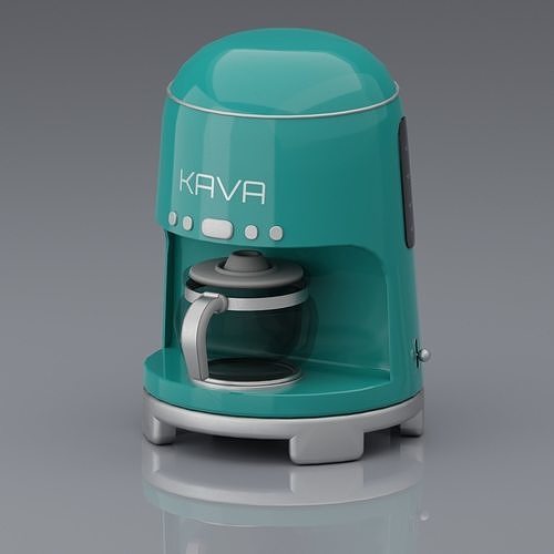 Drip Coffee Maker Free low-poly 3D model