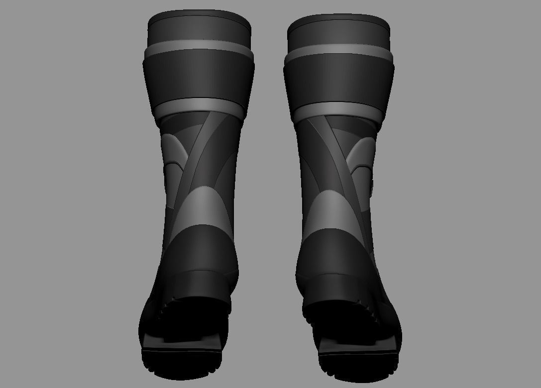 SuperHero Boots 2 3D print model_5