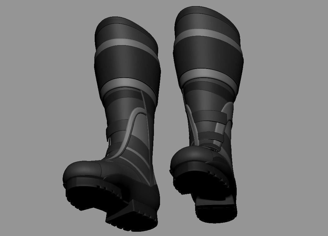 SuperHero Boots 2 3D print model_7